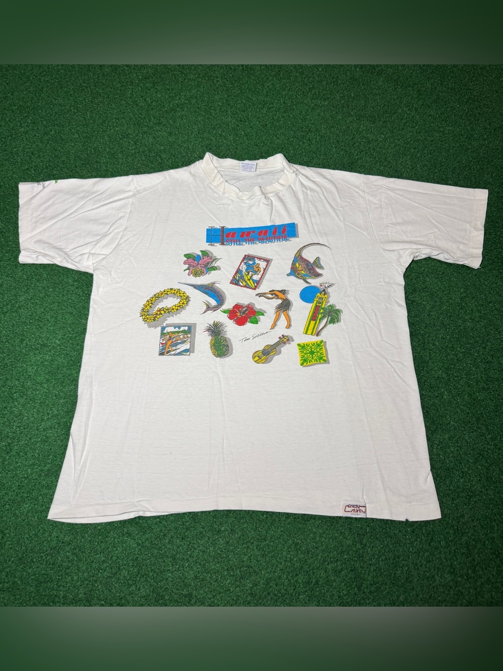 Hawaii Still Beautiful Vintage T Shirt 80s Honolulu Graphic Large Shirt